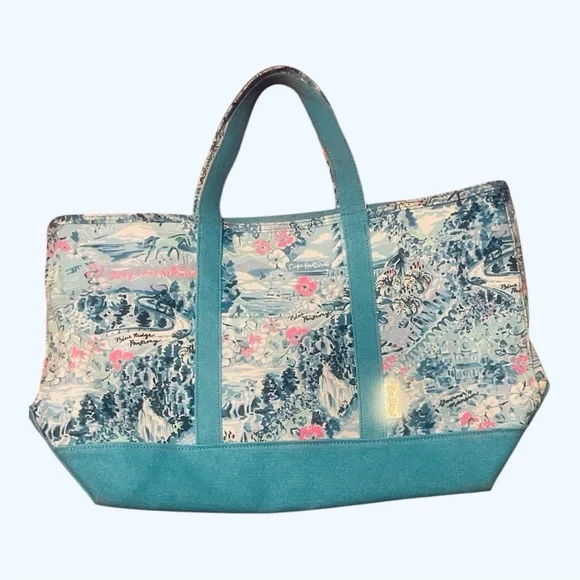 LILLY PULITZER Destination North Carolina "Mercato" Tote Bag - Picture 5 of 7